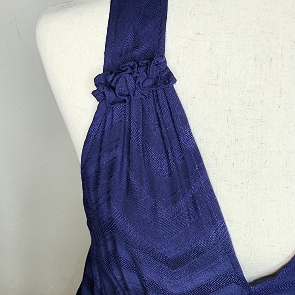 NWT Maeve for Anthropologie Bretta‎ Gathered Tank Top Navy Blue Sz M - Picture 4 of 12